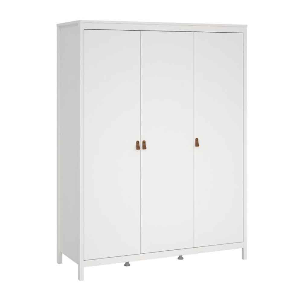 Barcila Wooden Wardrobe with 2 Doors in Matt Black