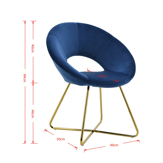 Barclay Velvet Dining Chair In Blue With Gold Steel Legs_6