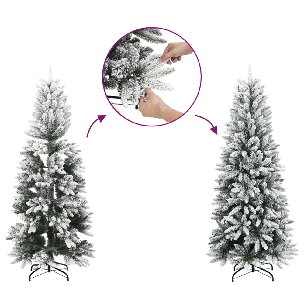 Barco 150cm Flocked Snow Artificial Christmas Tree With LED