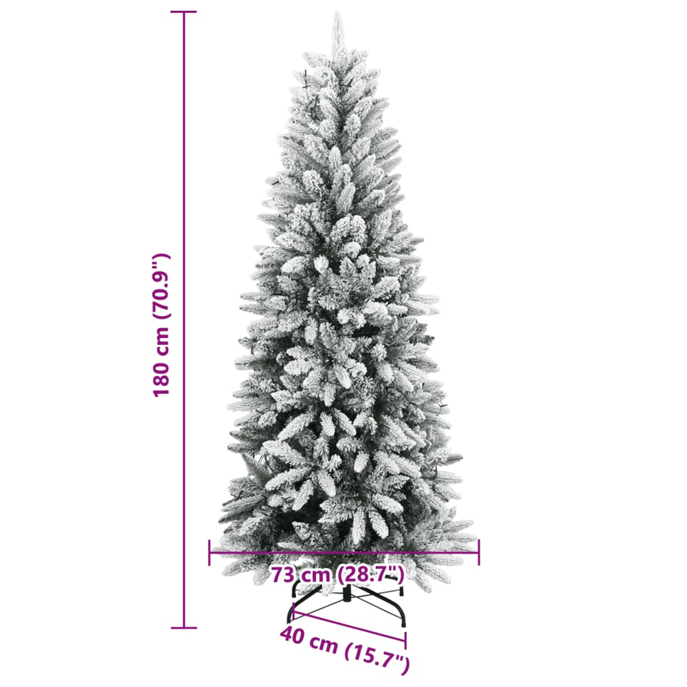 Barco 180cm Flocked Snow Artificial Christmas Tree With LED