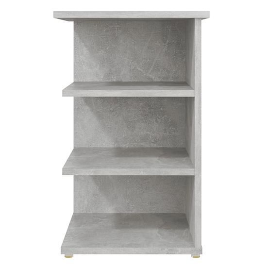 Bardia Wooden Side Table With 3 Shelves In Concrete Effect_3
