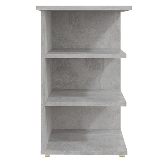 Bardia Wooden Side Table With 3 Shelves In Concrete Effect_4