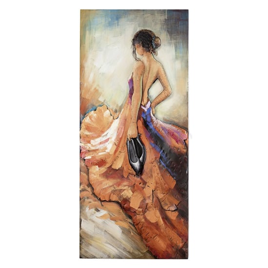 Product photograph of Barefoot Tango Picture Metal Wall Art In Multicolor from Furniture in Fashion