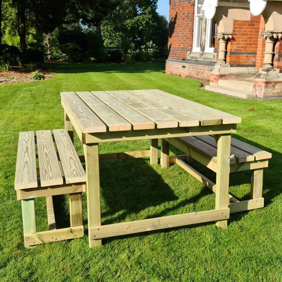 Read more about Barkingside wooden outdoor 6 seater dining set