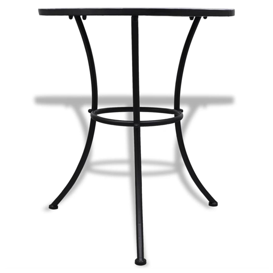 Barkla Mosaic Bistro Table In Blue And White