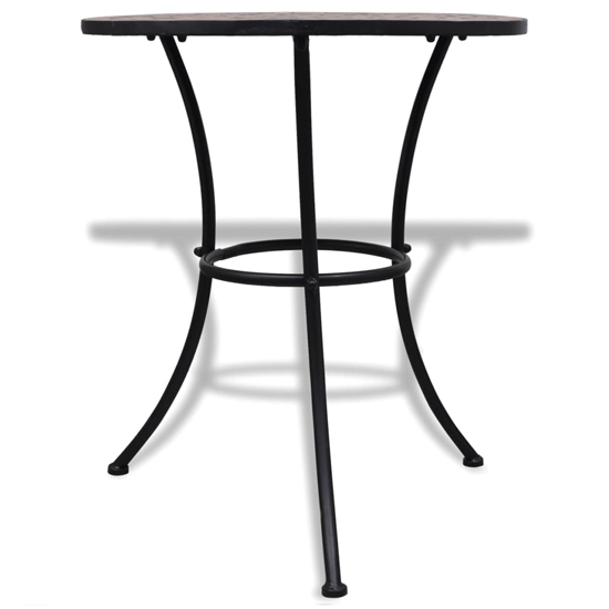 Barkla Mosaic Bistro Table In Terracotta
