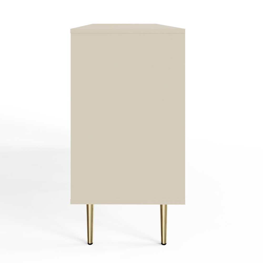 Barlon Wooden Sideboard with 2 Doors 3 Drawers in Ivory