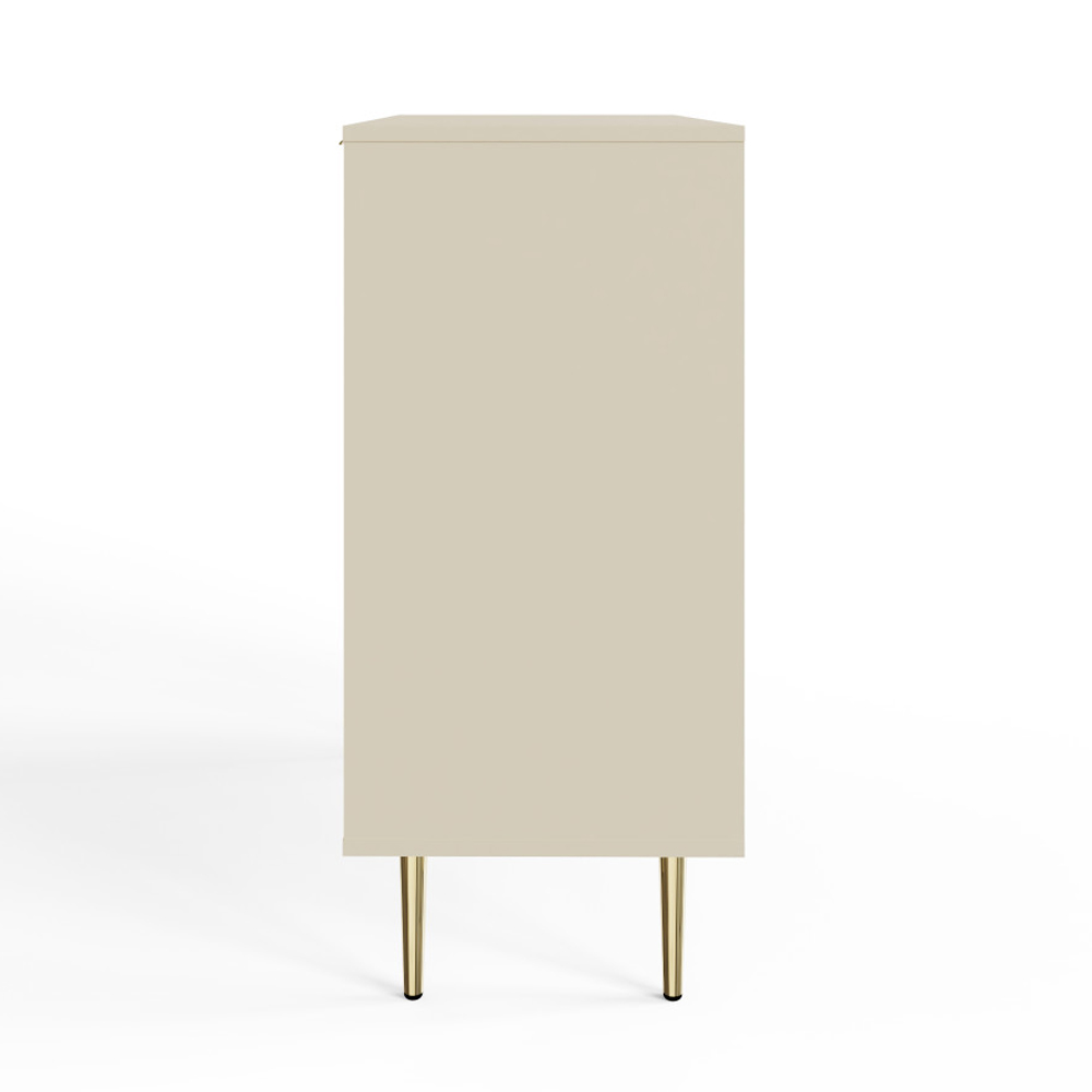 Barlon Wooden Storage Cabinet with 2 Doors in Ivory