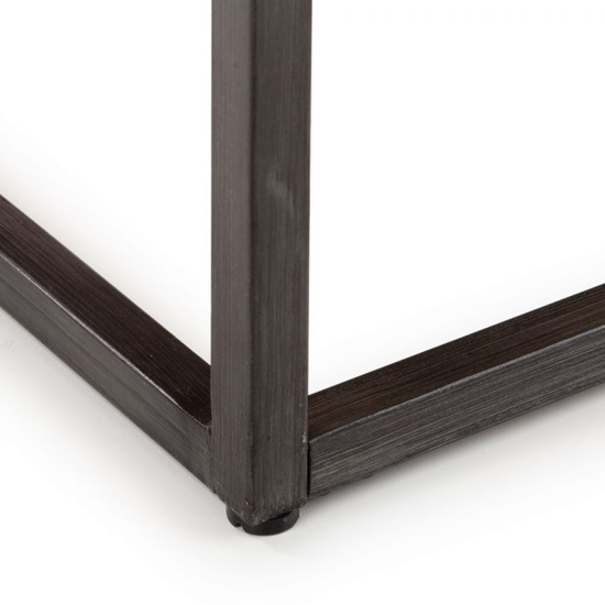 Barras Square Wooden Coffee Table In Dark Oak