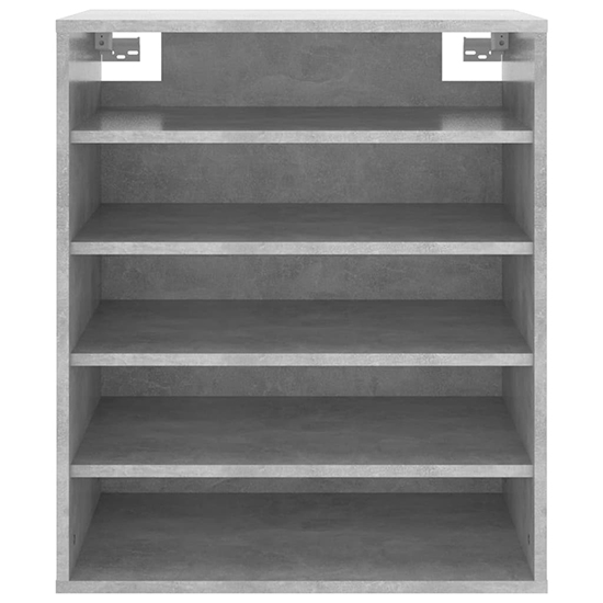 Barrera Shoe Storage Rack With 5 Shelves In Concrete Effect