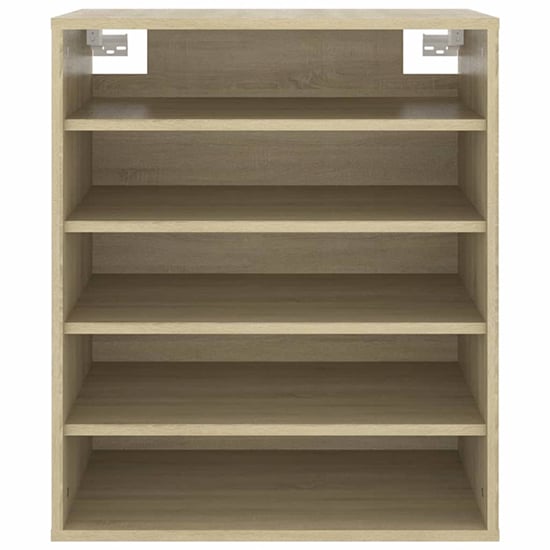 Barrera Wooden Shoe Storage Rack With 5 Shelves In Sonoma Oak