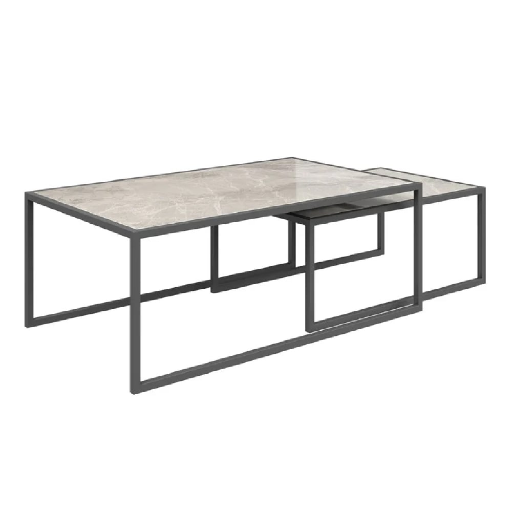 Read more about Barrie ceramic nesting coffee tables in light grey