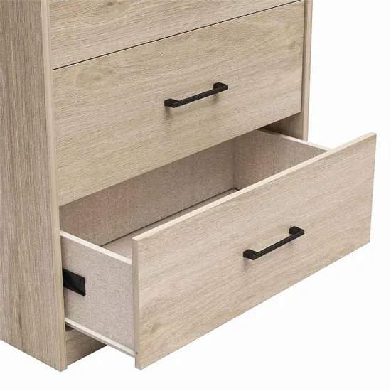 Barrie Wooden Chest Of 5 Drawers In Light Oak