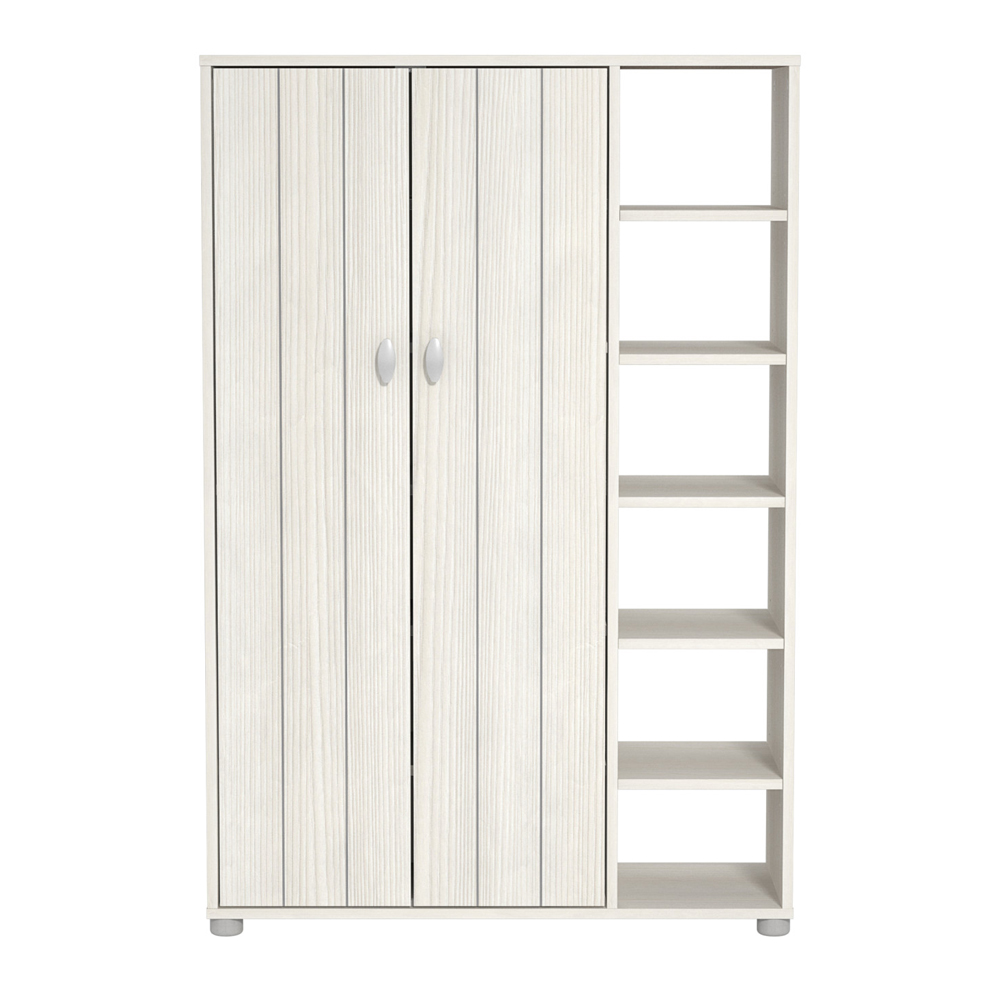 Barrie Wooden Shoe Storage Cabinet With 2 Doors In White