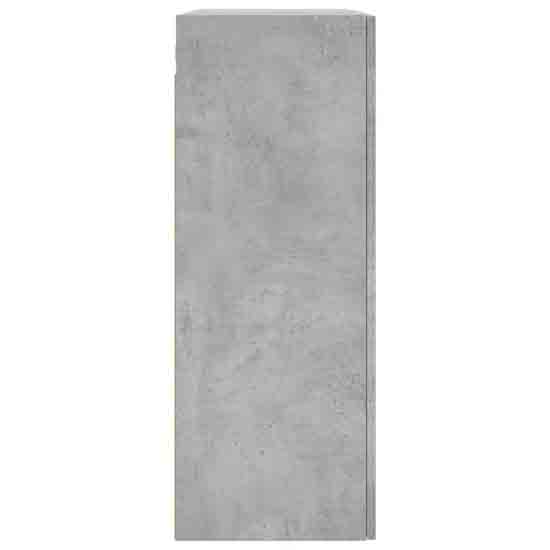 Barrie Wooden Wall Mounted Storage Cabinet In Concrete Grey