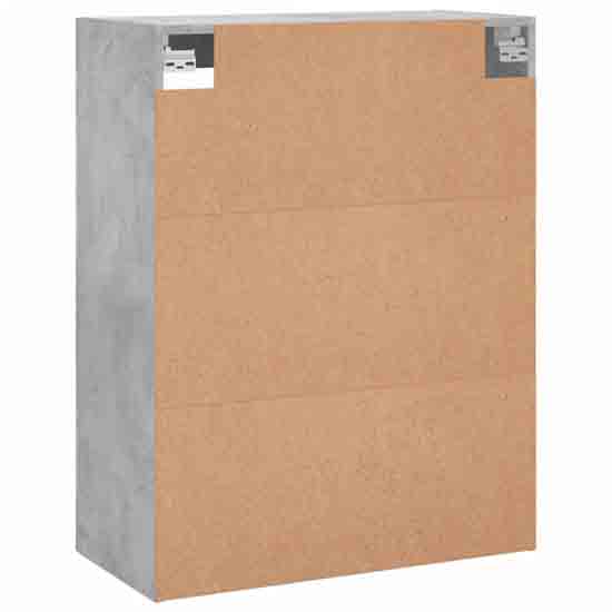 Barrie Wooden Wall Mounted Storage Cabinet In Concrete Grey