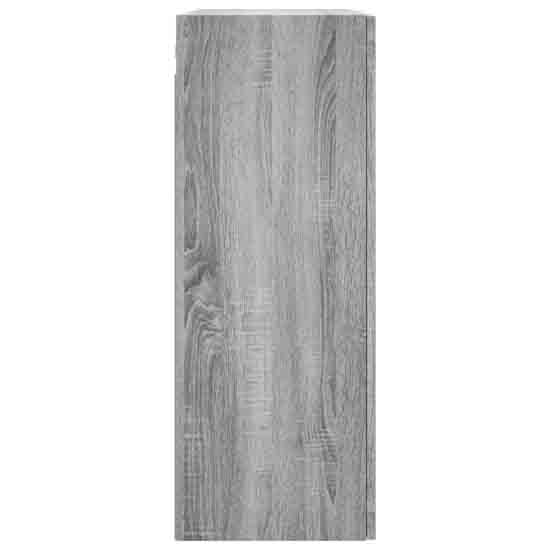 Barrie Wooden Wall Mounted Storage Cabinet In Grey Sonoma