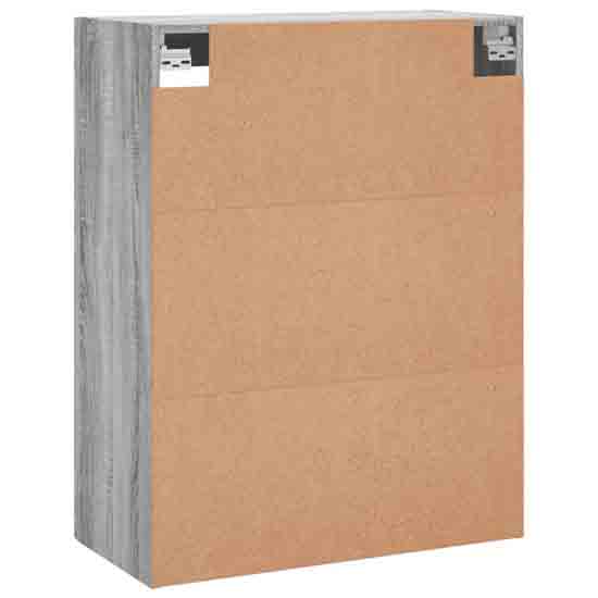 Barrie Wooden Wall Mounted Storage Cabinet In Grey Sonoma