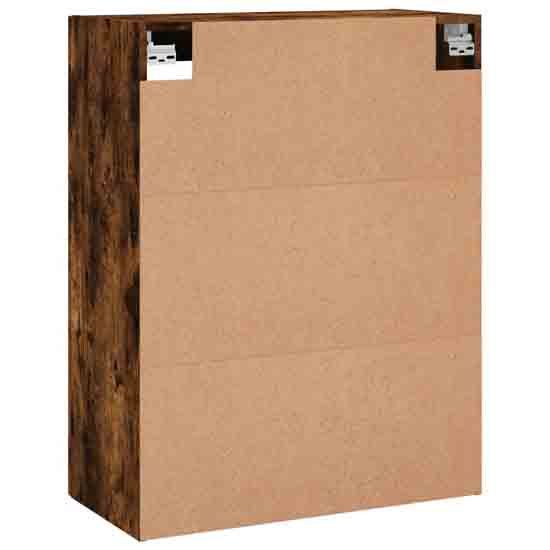 Barrie Wooden Wall Mounted Storage Cabinet In Smoked Oak