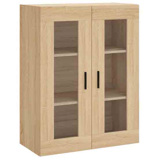 Barrie Wooden Wall Mounted Storage Cabinet In Sonoma Oak