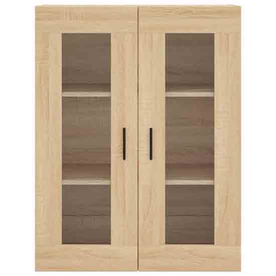 Barrie Wooden Wall Mounted Storage Cabinet In Sonoma Oak