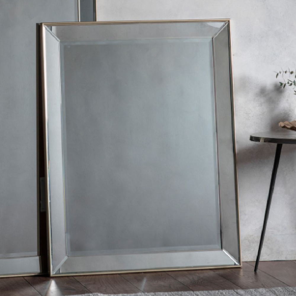 Read more about Barrington rectangular wall mirror in champagne