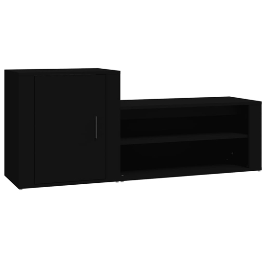 Barrington Wooden Hallway Shoe Storage In Black Furniture in