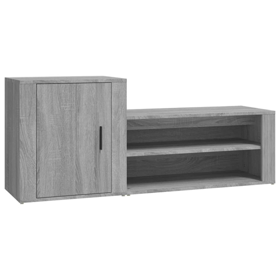 Barrington Wooden Hallway Shoe Storage In Grey Oak Furniture