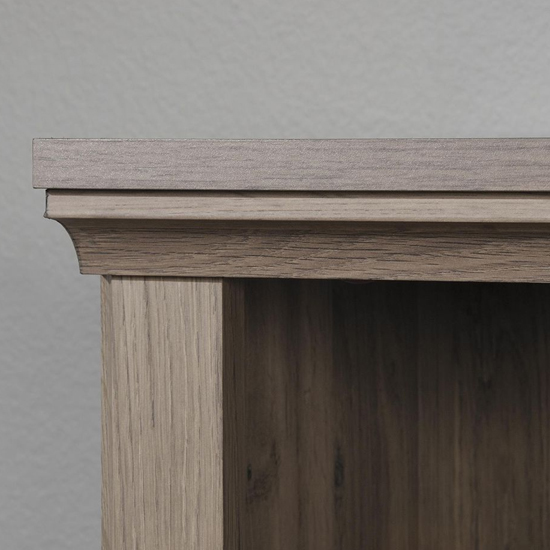 Batesville Wooden Bookcase With 3 Shelves In Salt Oak