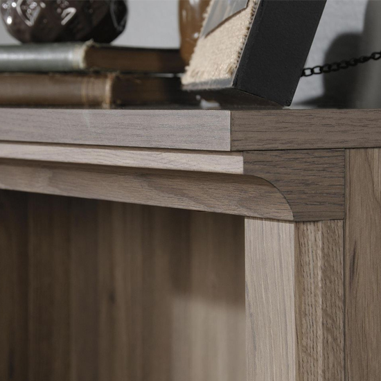 Batesville Wooden Bookcase With 3 Shelves In Salt Oak