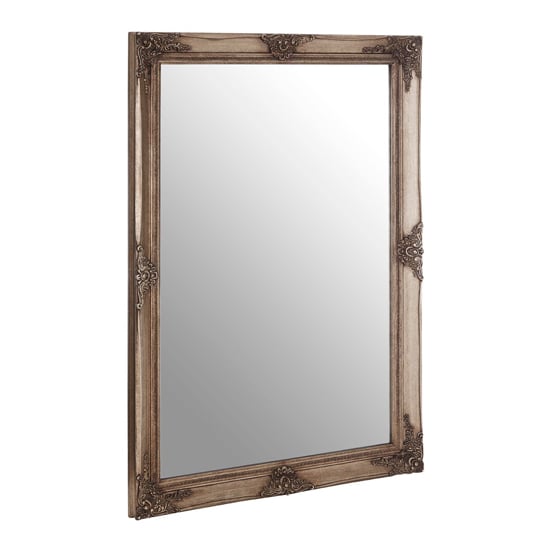 Barstik Rectangular Wall Mirror In Antique Gold Frame