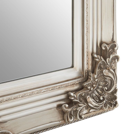 Barstik Rectangular Wall Mirror In Antique Silver Frame