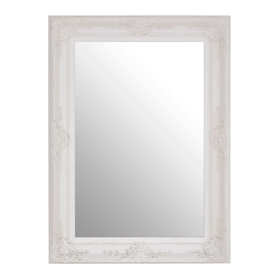 Barstik Rectangular Wall Mirror In White Frame