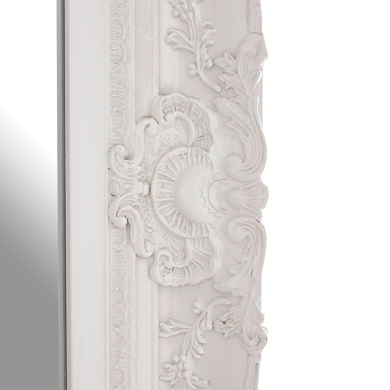 Barstik Rectangular Wall Mirror In White Frame