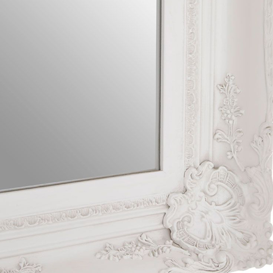 Barstik Rectangular Wall Mirror In White Frame