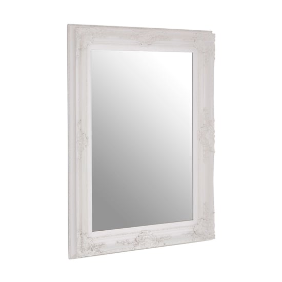 Product photograph of Barstik Rectangular Wall Mirror In White Frame from Furniture in Fashion