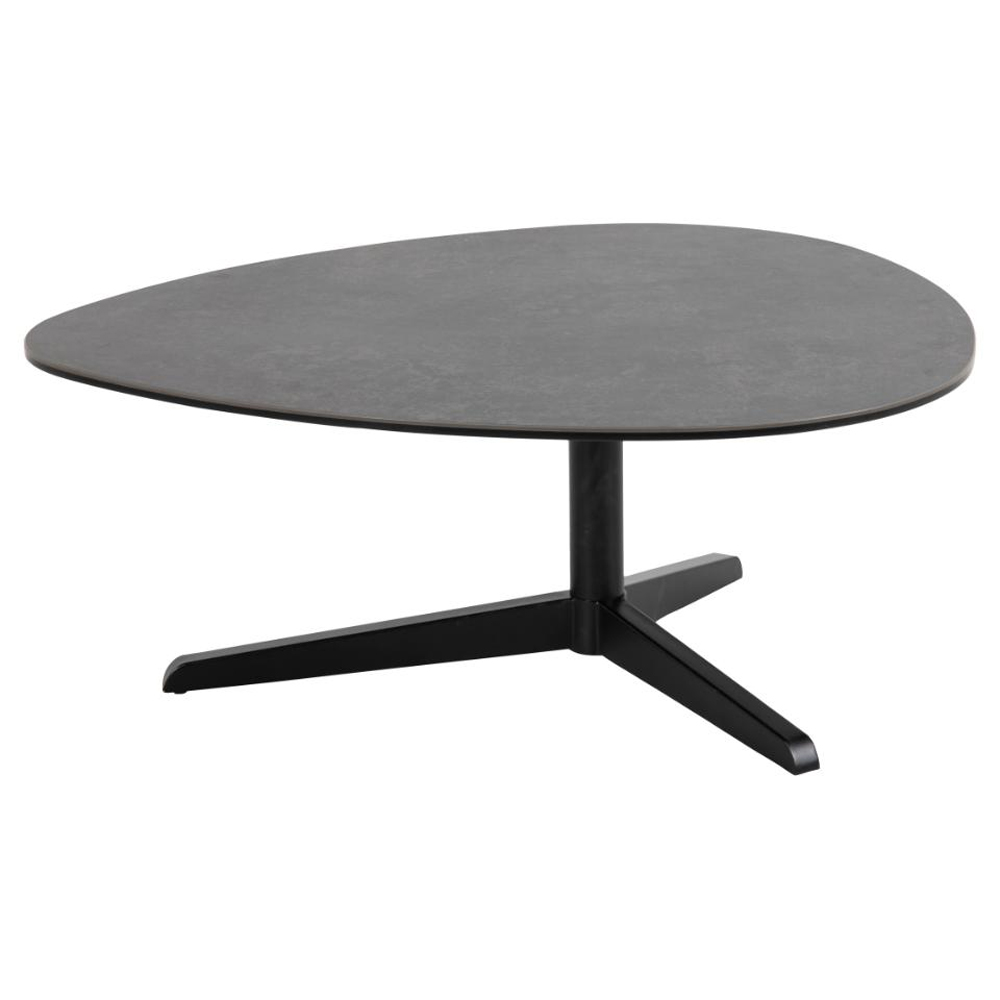 Barstow Small Ceramic Coffee Table In Black Fairbanks