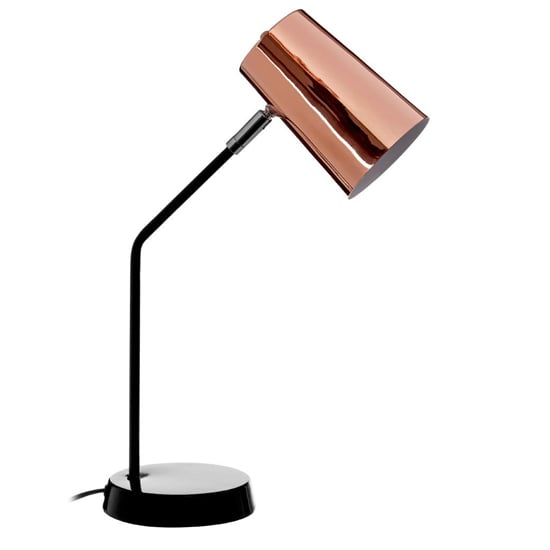 Photo of Bartino metal table lamp in copper and black