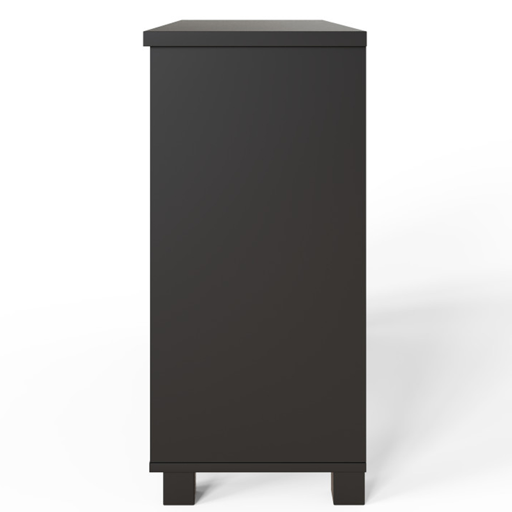 Bartlett Wooden Shoe Storage Cabinet in Black