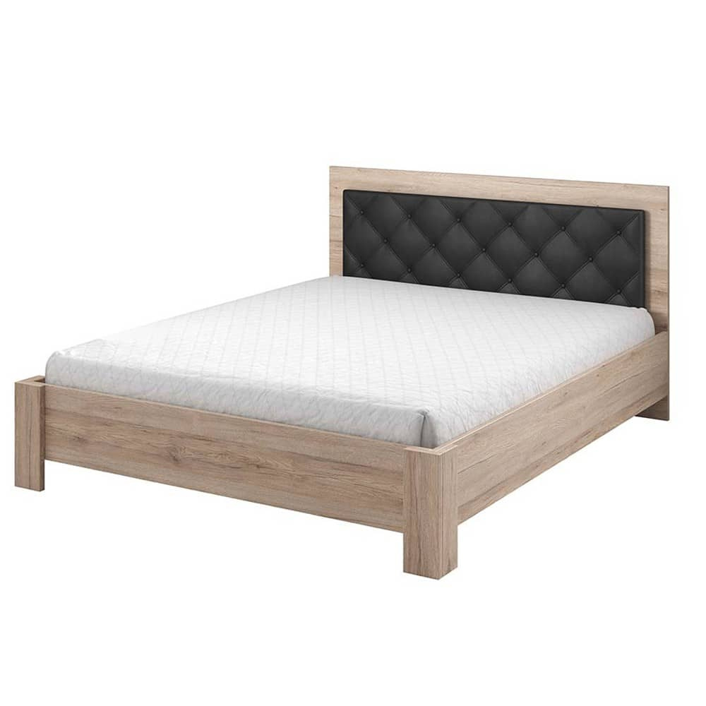 Basalt Wooden King Size Bed In San Remo Oak