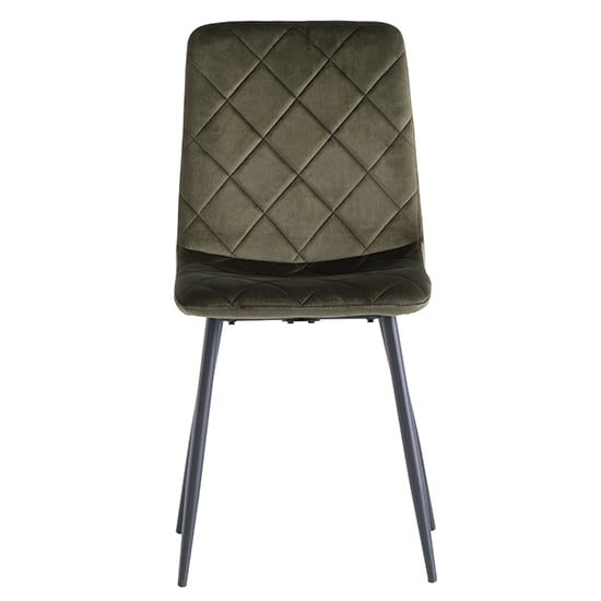 Basia Juniper Green Velvet Fabric Dining Chairs In Pair_3
