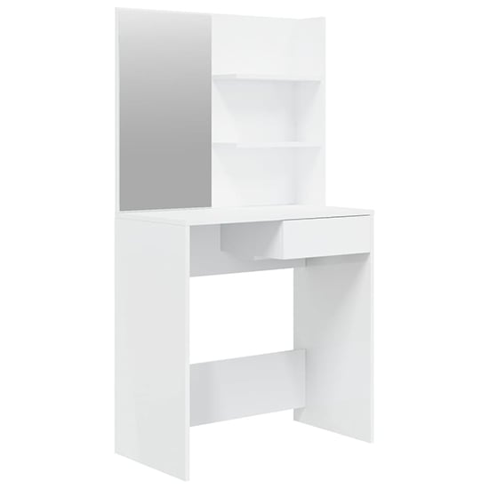Basile High Gloss Dressing Table With Mirror In White_3