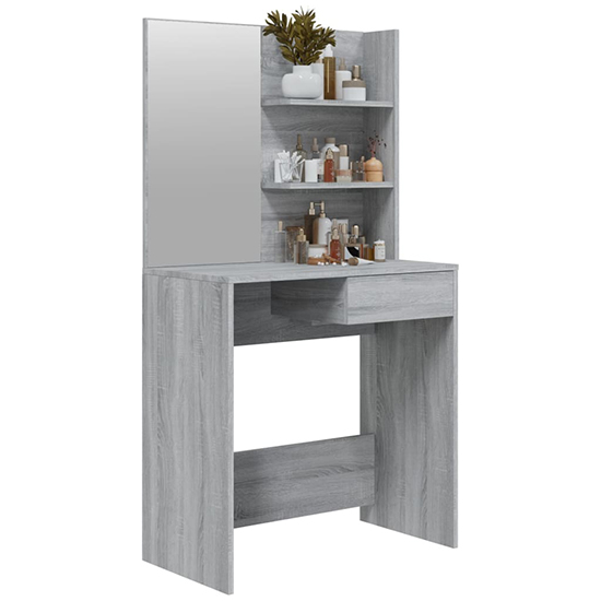 Basile Wooden Dressing Table With Mirror In Grey Sonoma Oak_1