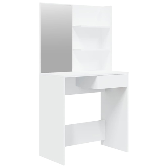 Basile Wooden Dressing Table With Mirror In White_3