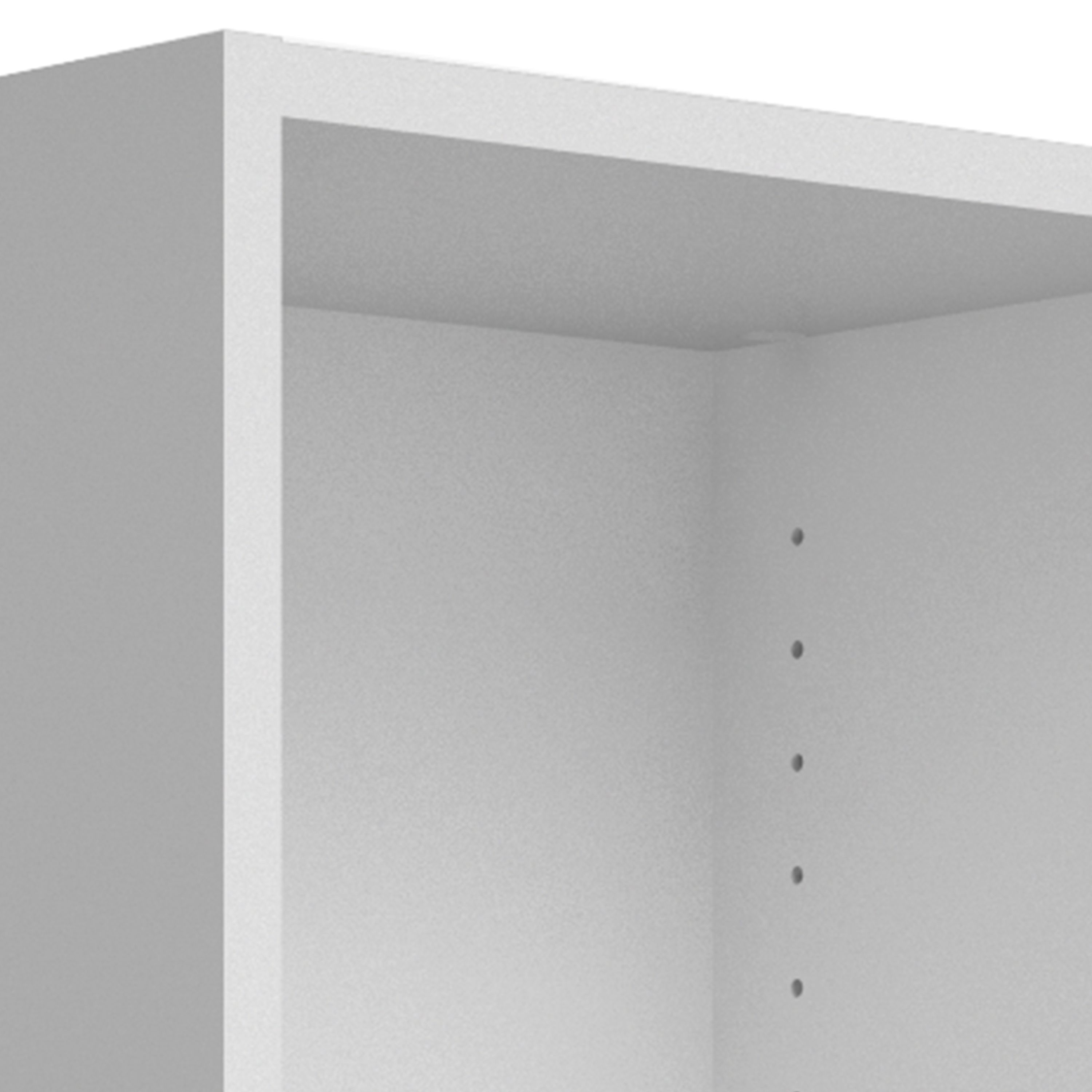 Baskon Narrow Wooden Bookcase With 3 Shelves In White