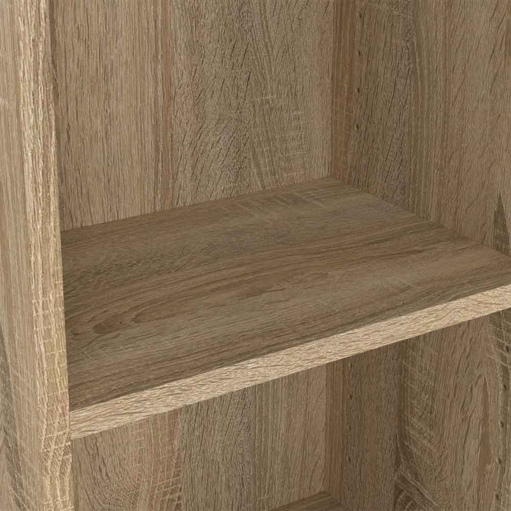 Baskon Tall Narrow Wooden Display Cabinet with 1 Door in Oak