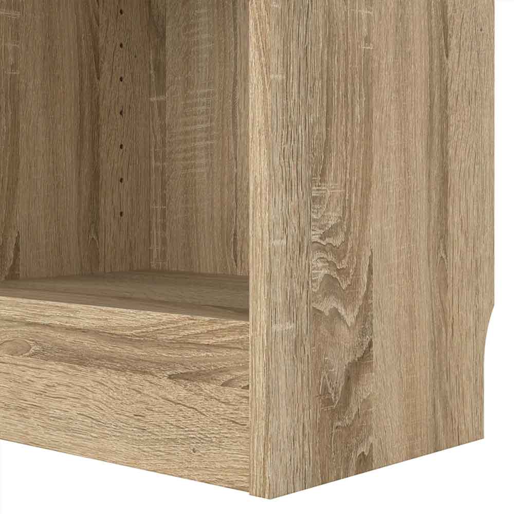 Baskon Tall Narrow Wooden Display Cabinet with 1 Door in Oak