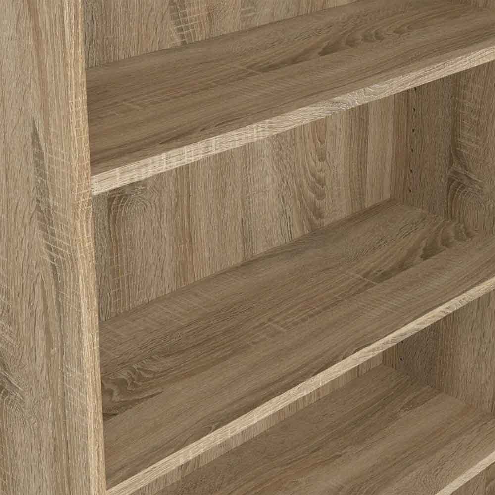 Baskon Tall Wooden Display Cabinet with 4 Doors in Oak