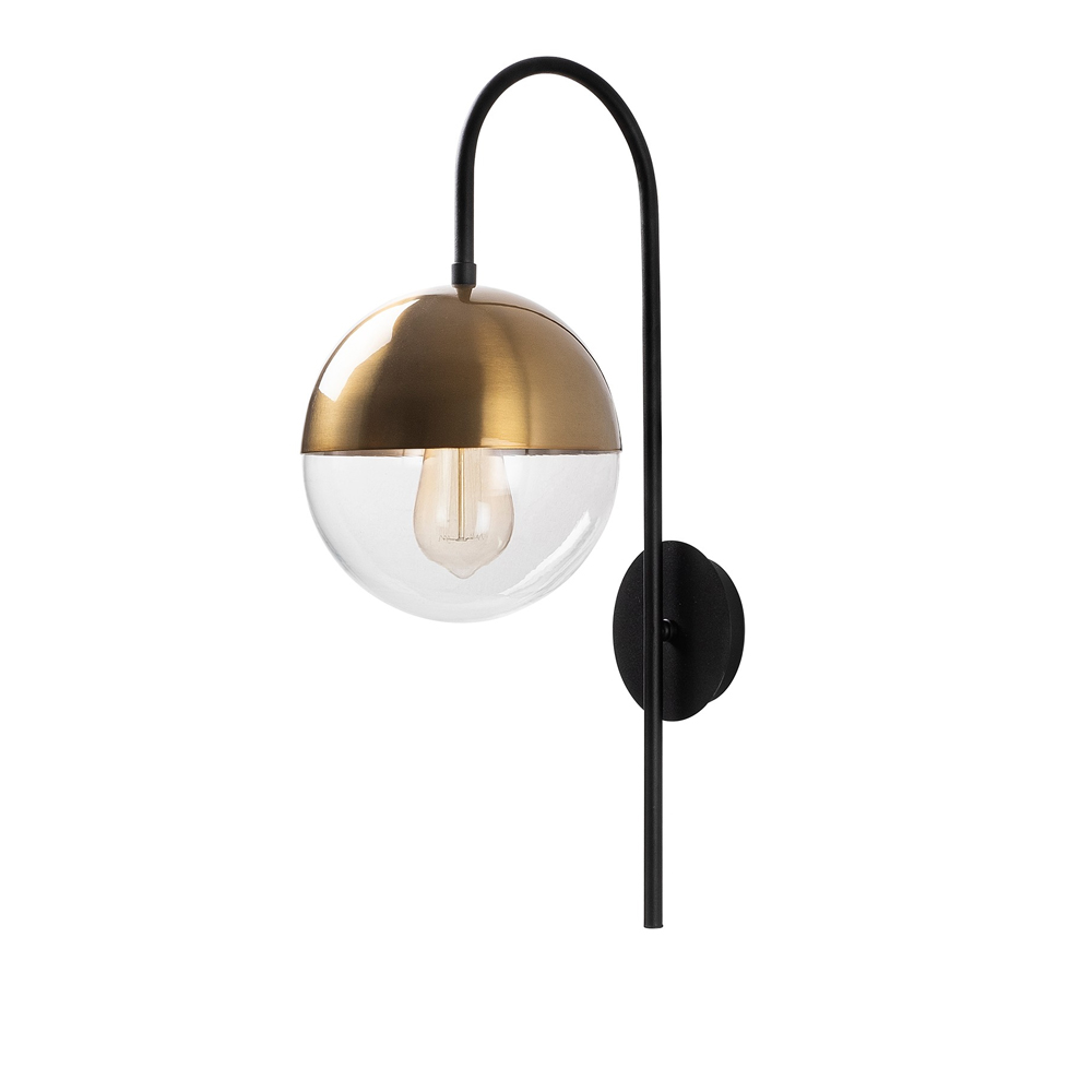 Bastos Metal Wall Lamp in Black and Vintage