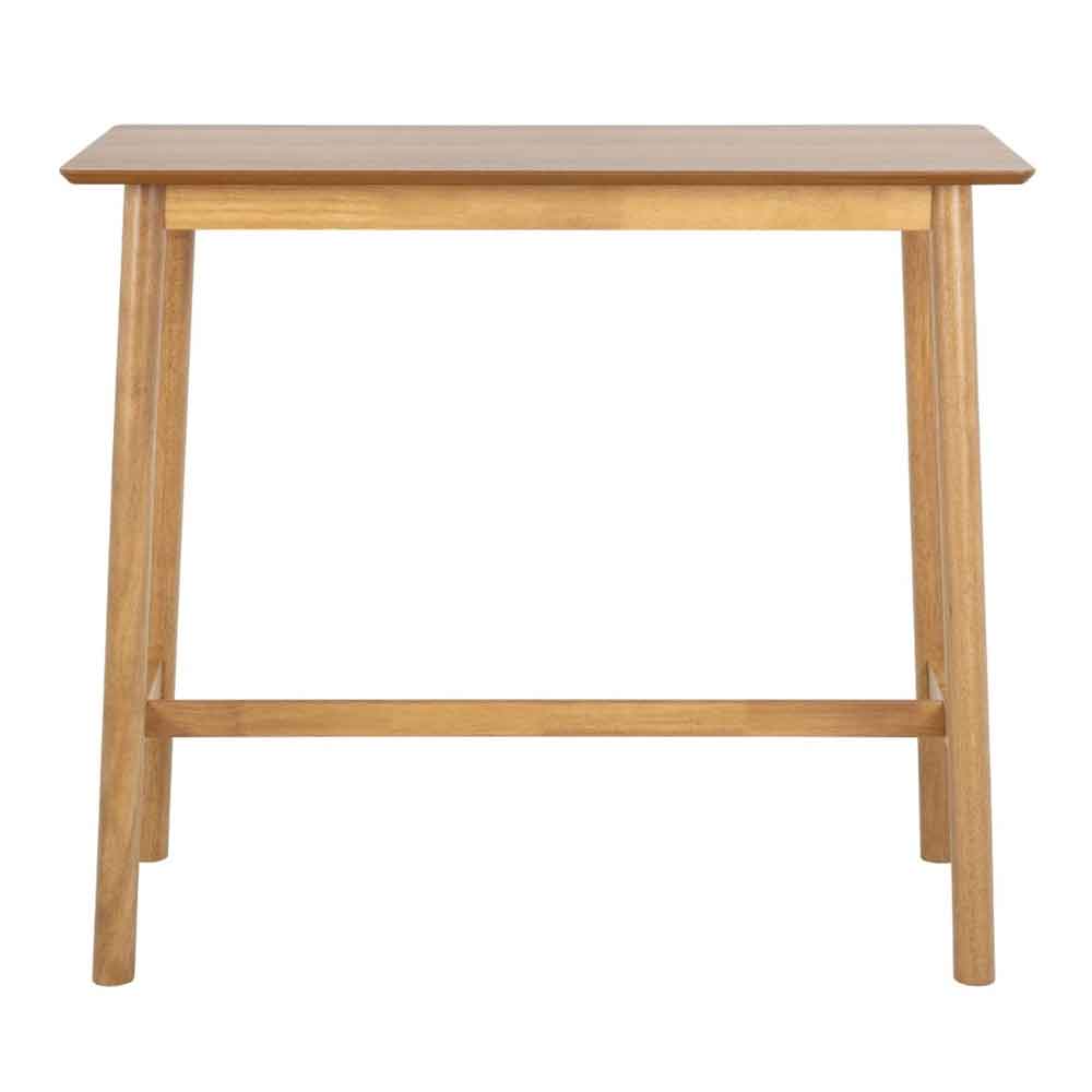 Bastrop Wooden Bar Table with 2 Stools in Matt Oak